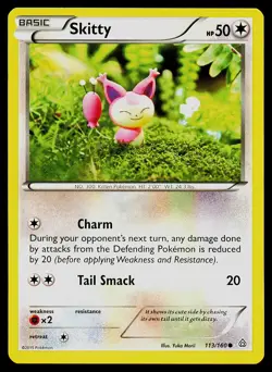 Pokemon Card Skitty 113/160 Primal Clash Common - Image 1