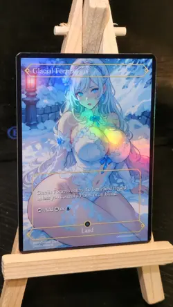 MTG Glacial Fortress Fanart Borderless Style Card EDH Playtest Commander - Image 3