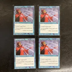 MTG Counterspell x4 MP Tempest Magic The Gathering LP - Image 1