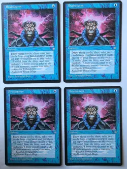 Brainstorm x4 4x 1995 Ice Age PLAYSET Blue Common Instant MTG LP AZ2 - Image 1