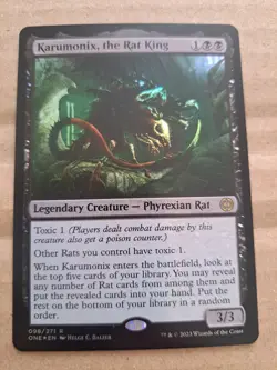 MTG - Karumonix, the Rat King - Foil - Phyrexia: All Will Be One - NM, English M - Image 1