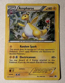 Ampharos Holo Black & White Promos BW67 P MP Pokemon - Image 1