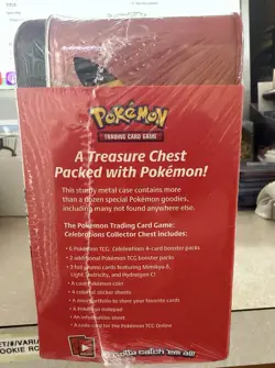 POKEMON TCG:🔥25th ANNIVERSARY CELEBRATIONS🔥COLLECTORS CHEST Lunchbox🔥 - Image 2