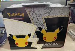 POKEMON TCG:🔥25th ANNIVERSARY CELEBRATIONS🔥COLLECTORS CHEST Lunchbox🔥 - Image 3
