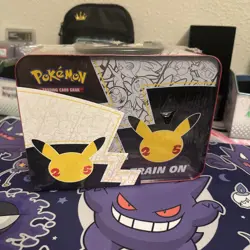 Pokemon 25th Anniversary Celebrations Treasure Chest Lunchbox Tin Factory SEALED - Image 2