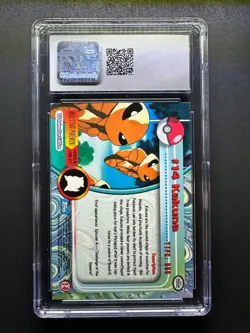topps Pokemon TV Animation Edition Series 1 Rainbow Foil #15 Kakuna CGC 10 - Image 2