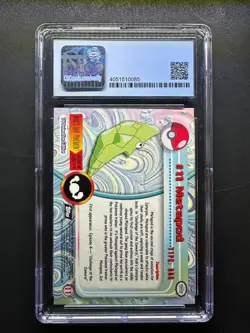 topps Pokemon TV Animation Edition Series 1 Rainbow Foil #12. Metapod CGC 10 - Image 2