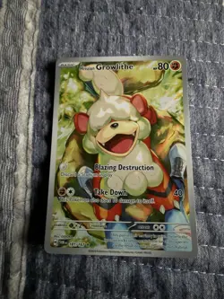 Pokemon - Twilight Masquerade - Hisuian Growlithe 181/167 NM - Image 1