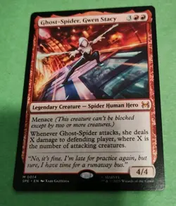 Spider-Man 2025 MtG Ghost-Spider, Gwen Stacy 0014 Mythic Rare, Magic, In hand - Image 1