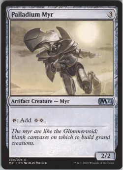Palladium Myr U Core Set 2021 234 MTG - Image 1