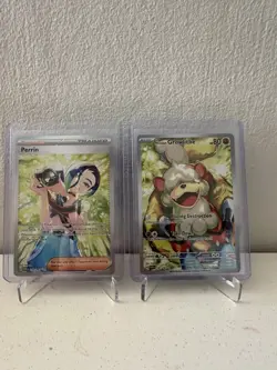 Pokemon TCG Perrin 220/167 and Hisuian Growlithe 181/ 167 Twilight Masquerade NM - Image 1