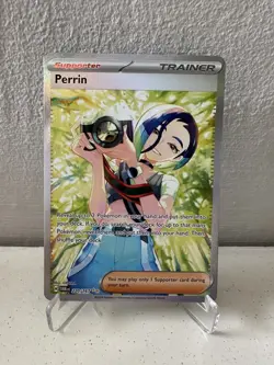 Pokemon TCG Perrin 220/167 and Hisuian Growlithe 181/ 167 Twilight Masquerade NM - Image 2