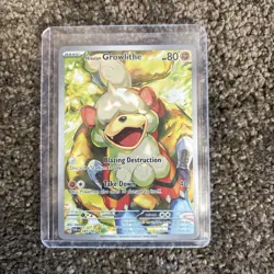 Pokemon TCG Hisuian Growlithe Illustration Rare Twilight Masquerade 181/167 NM - Image 1