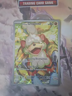 Pokemon TCG Hisuian Growlithe Twilight Masquerade IR 181/167 NM - Image 1