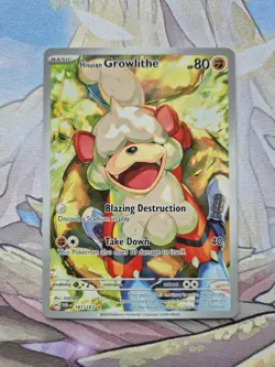 Pokemon TCG Hisuian Growlithe Twilight Masquerade Card 181/167 NM Condition - Image 1
