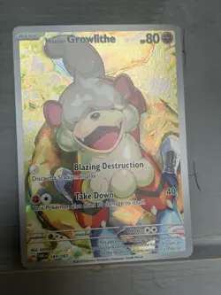 Pokemon TCG Hisuian Growlithe Twilight Masquerade Card 181/167 NM Condition - Image 4