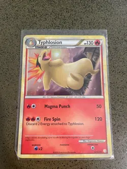 Pokemon TCG Typhlosion HeartGold & SoulSilver 32/123 Cosmos Holo Rare - Image 1