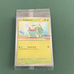 Bulbasaur Pokemon TCG Scarlet & Violet 151 Best Buy Stamped Promo Sealed 001/165 - Image 1