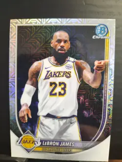 2025-26 Topps Bowman Chrome LeBron James Mojo Refractor BCV-121 - Image 1