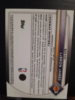 2025-26 Topps Bowman Chrome LeBron James Mojo Refractor BCV-121 - Image 4