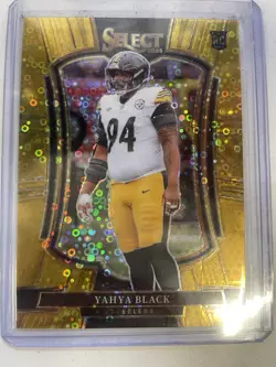2025 Panini Select Yahya Black Rookie Gold Disco /10 #153 - Image 1
