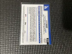 2025 Topps Chrome - Roki Sasaki #217 Refractor Base (RC) Dodgers - Image 2