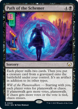 MTG Magic 1x Path of the Schemer (M/NM) Commander March of the Machine - Image 1