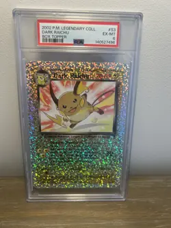 Pokemon TCG Dark Raichu Legendary Collection Box Topper Vintage - Image 1