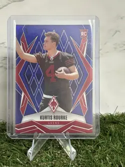 Kurtis Rourke 2025 Panini Phoenix Rookie Purple Seismic /49 SF 49ers RC - Image 1