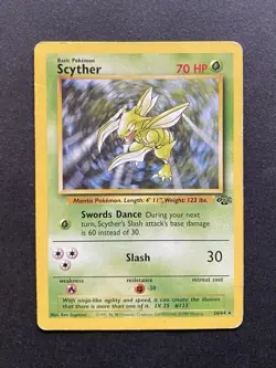 Scyther 26/64 - Non-Holo Rare - Jungle Unlimited - Pokemon Card TCG [DMG] - Image 1
