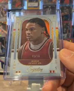2025-26 Panini Signature Series - Darius Acuff Jr. - TRUE GOLD /10 - Image 1