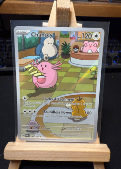 Pokemon TCG Chansey 187/167 Illustration Rare – Twilight Masquerade – Near Mint - Image 1
