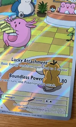 Pokemon TCG Twilight Masquerade Chansey Illustration Rare 187/167 - Near Mint - Image 4