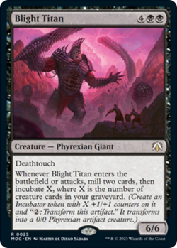 MTG Magic 1x Blight Titan (M/NM) Commander March of the Machine - Image 1