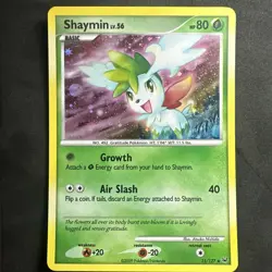 Pokemon Card Shaymin 15/127 Platinum Base Set Holo Rare Played - Image 1