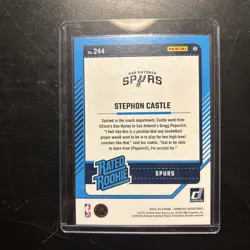 2024 Panini Donruss | Stephon Castle #244 International Red (Rookie Card) - Image 2