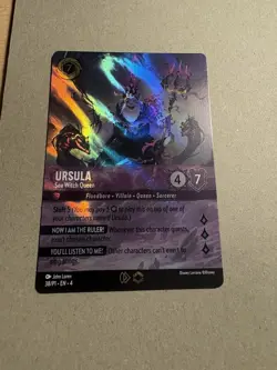 FOIL ENCHANTED URSULA SEA WITCH QUEEN Set Championship Promo - Lorcana TCG 38/p1 - Image 1