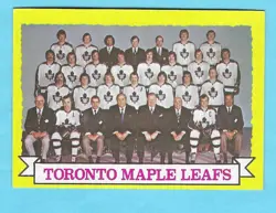 1973-74 Topps 106 Toronto Maple Leafs Team Card! NM-MT! *SET BREAK* - Image 1