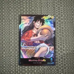 Monkey.D.Luffy ST08-001 SR Holo Foil Leader - One Piece TCG Starter Deck 8 MINT - Image 1