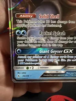 Blastoise GX 35/214 Pokemon TCG Card From Unbroken Bonds Near Mint See Pics - Image 5