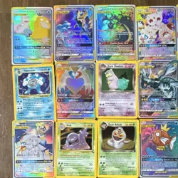 Pokemon TCG Tag Team GX Mixed Lot 18 Holo English Cards Slowpoke & Psyduck - Image 2
