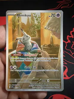 Mimikyu 075 Pokemon TCG Card Black Star Promo Scarlet & Violet NM See Pics - Image 1