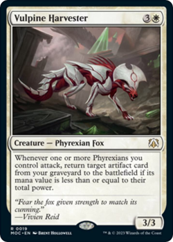 MTG Magic 1x Vulpine Harvester (M/NM) Commander March of the Machine - Image 1