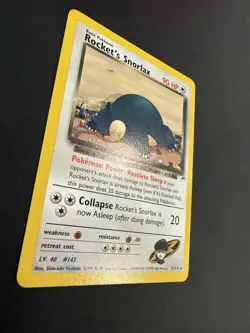 Pokemon Snorlax Rockets Card 33/132 Vintage WOTC Rare Gym Heroes - Image 2