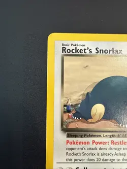 Pokemon Snorlax Rockets Card 33/132 Vintage WOTC Rare Gym Heroes - Image 5