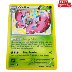 Pokemon Breakthrough Vivillon Cosmos Holo Rare Card 15/162 VG - Image 1