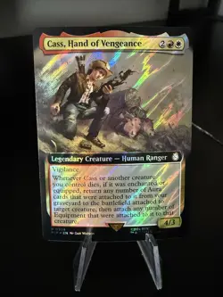 Cass, Hand of Vengeance (Extended Art Surge Foil) - Fallout - LP - Rare Creature - Image 1