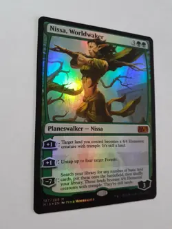 MTG Bling - Foil EDH Staple - Nissa, Worldwaker - Core Set M15 -B20 - Image 2