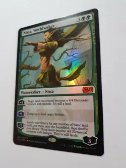MTG Bling - Foil EDH Staple - Nissa, Worldwaker - Core Set M15 -B20 - Image 3