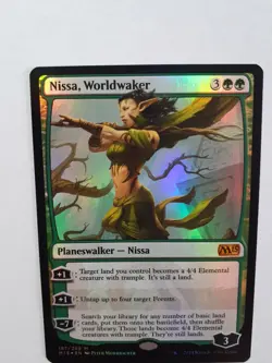 MTG Bling - Foil EDH Staple - Nissa, Worldwaker - Core Set M15 -B20 - Image 5